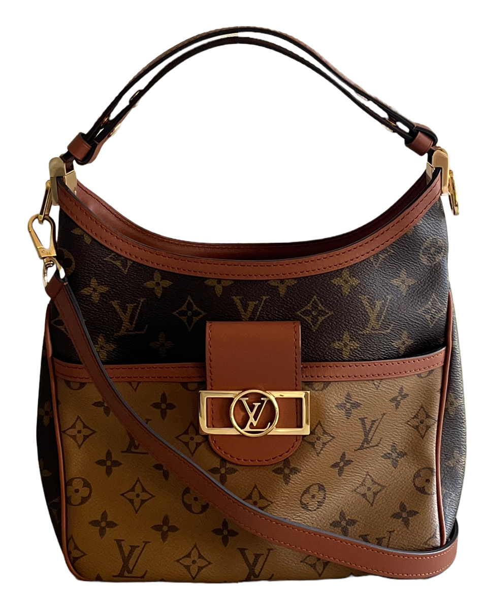 LOUIS VUITTON Reverse Monogram Dauphine Hobo MM 1279038