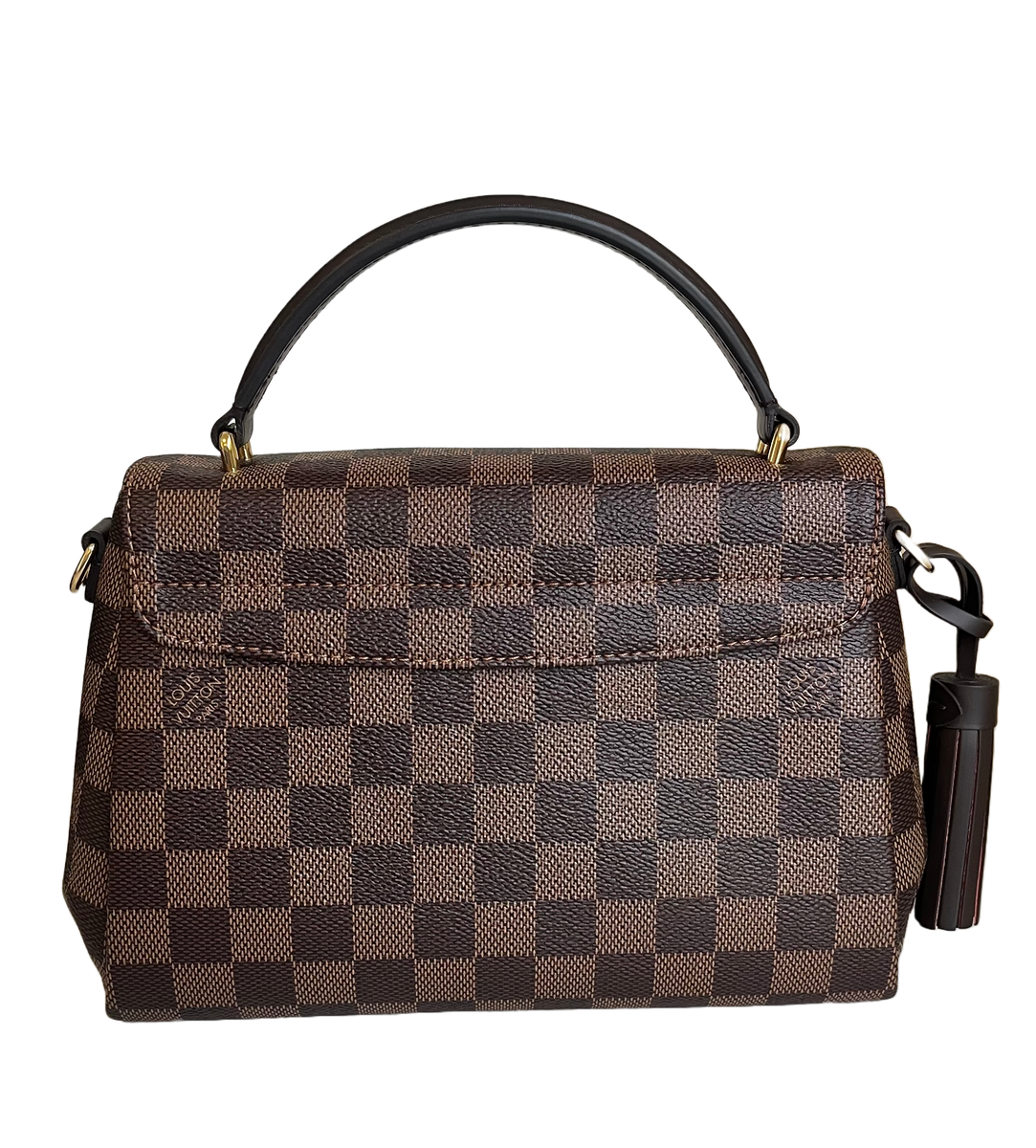 Croisette leather crossbody bag Louis Vuitton Brown in Leather - 34276172