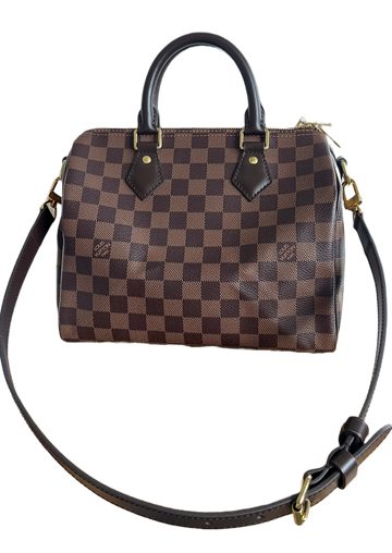 Louis Vuitton Speedy Bandouliere 20 in Damier Ebene Coated Canvas with  Gold-tone - US