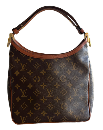 Dauphine vintage leather crossbody bag Louis Vuitton Brown in