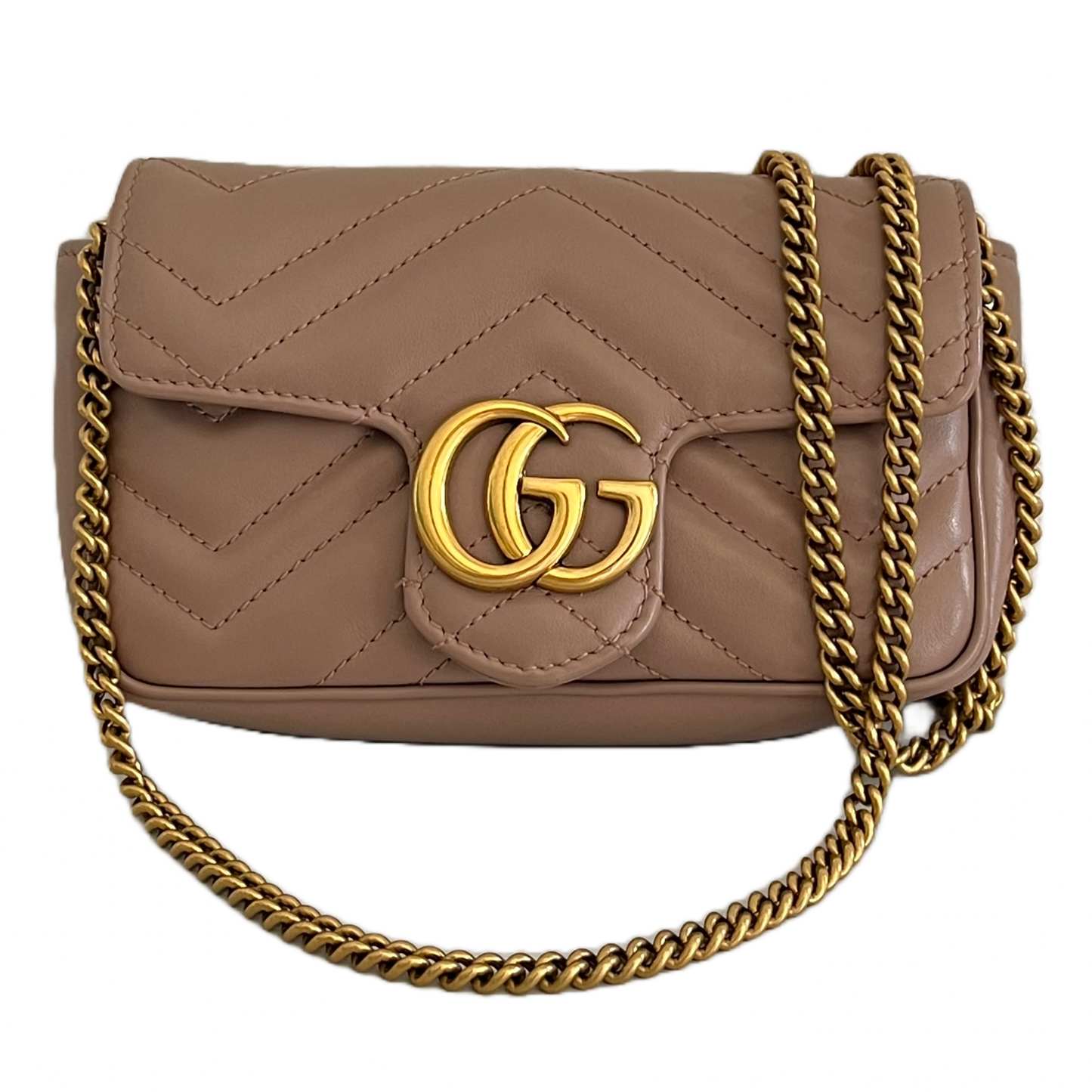 Gucci GG Marmont Metelasse, Super Mini Shoulder bag