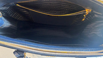 Prada Galleria Saffiano Leather Bag in Dark Navy Baltico