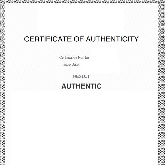 Certificate of Authenticity - Digital