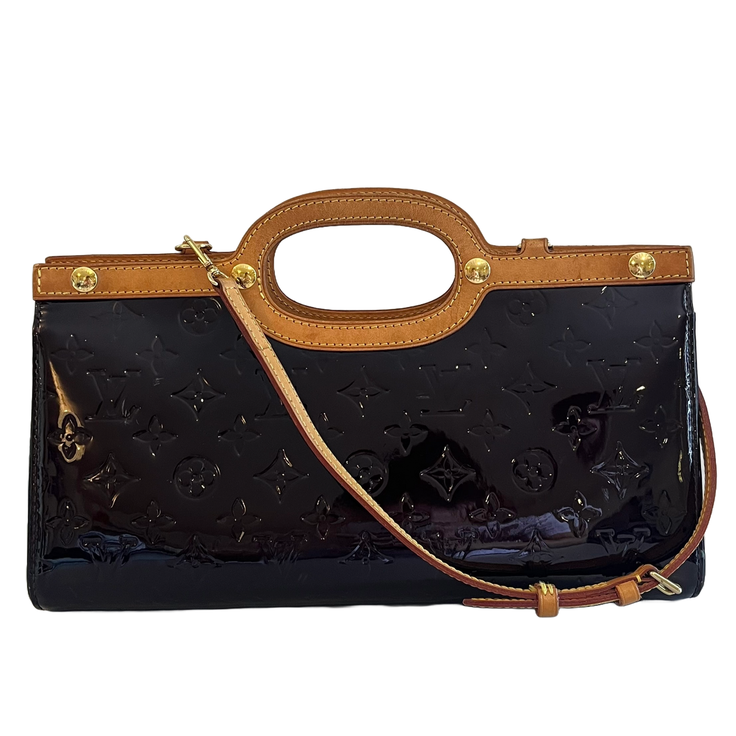 Louis Vuitton Roxbury Drive, Vernis Monogram Leather Amarante