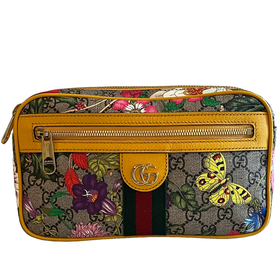 Ophidia gg best sale flora belt bag