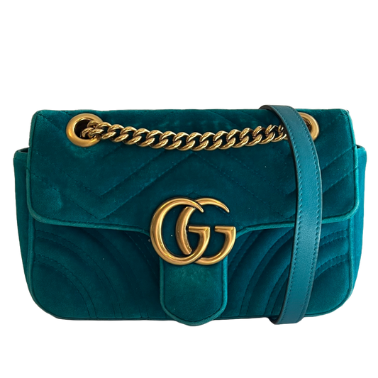 Gucci GG Marmont Mini Velvet Shoulder bag