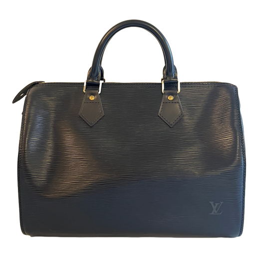 Louis Vuitton Vintage Speedy 30 Epi, Black