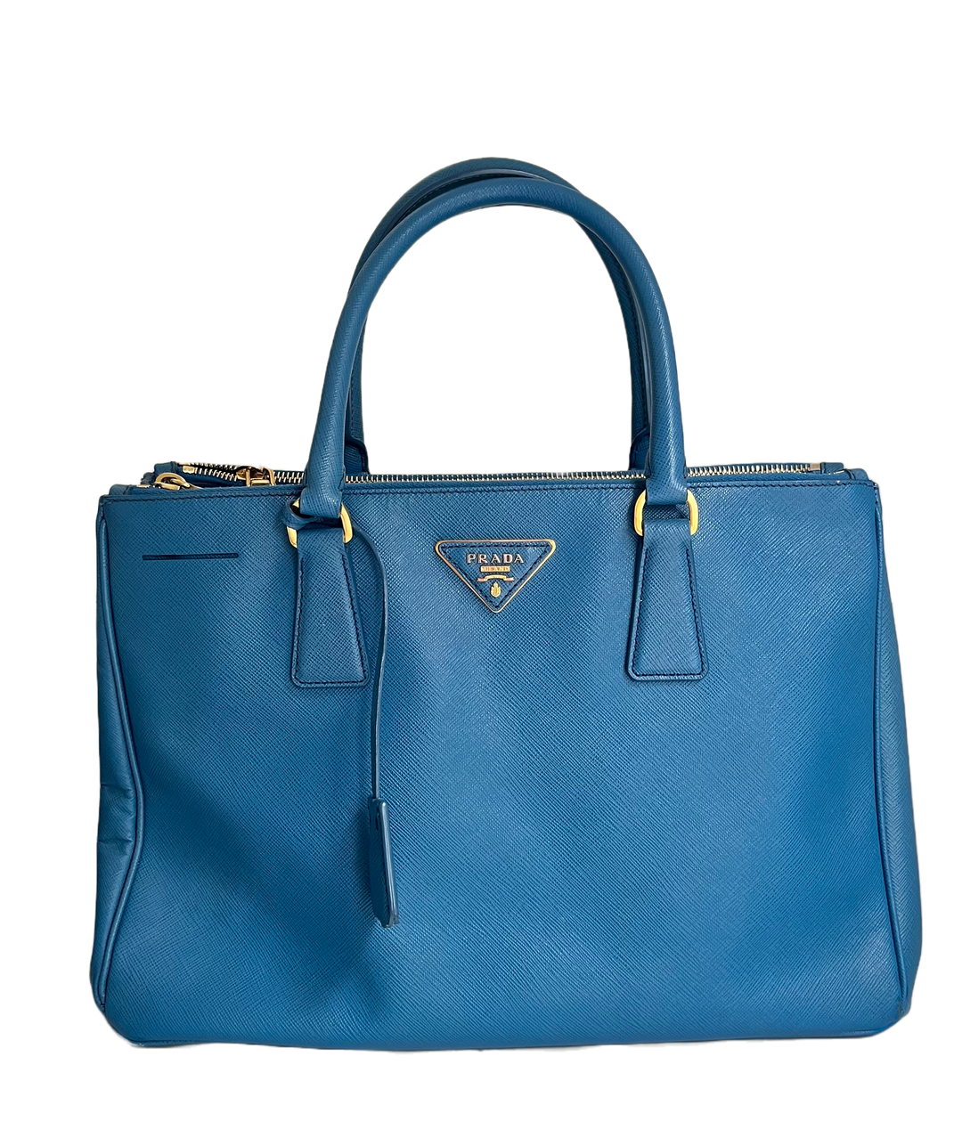 Prada, Bags, Prada Lux Saffiano Cobalt Blue Bag