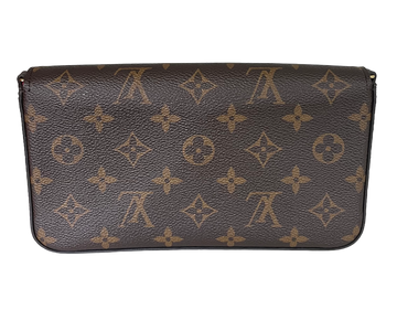 Louis Vuitton Neverfull Monogram Canvas Pochette Wristlet Zip Pouch ONLY No  Bag