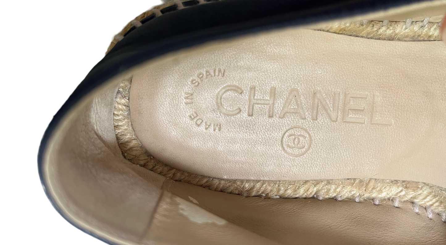 Chanel Espadrilles, Lambskin Leather