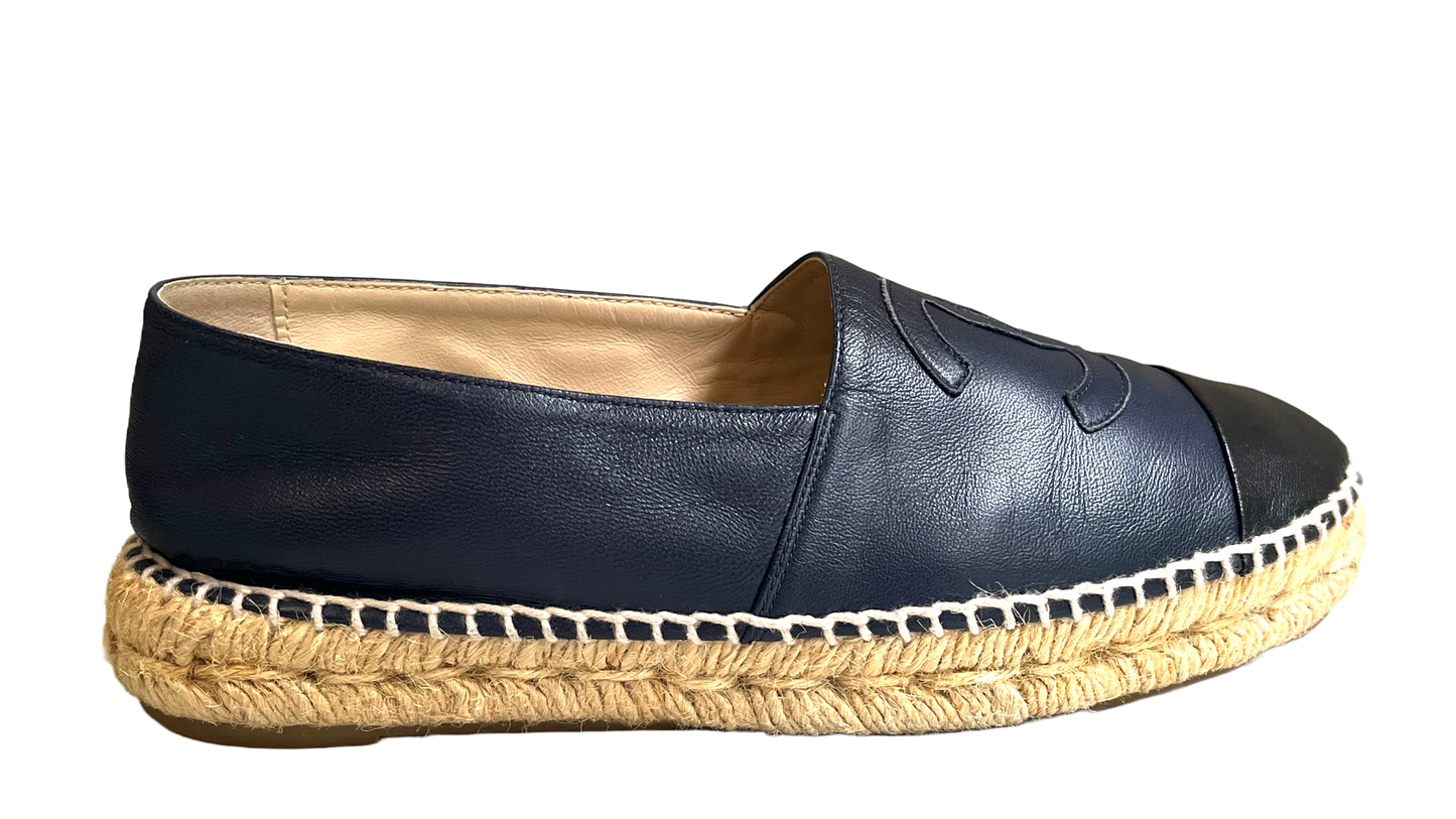 Chanel Espadrilles, Lambskin Leather