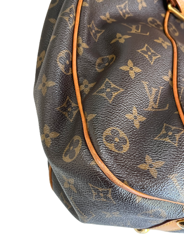 Louis Vuitton Galliera PM Monogram Canvas Hobo Shoulder Bag Brown