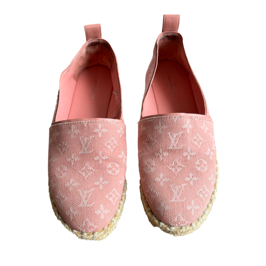 Louis Vuitton Pink Denim espadrilles